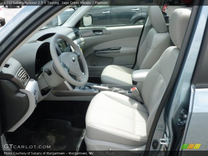 Sage Green Metallic / Platinum 2012 Subaru Forester 2.5 X Touring