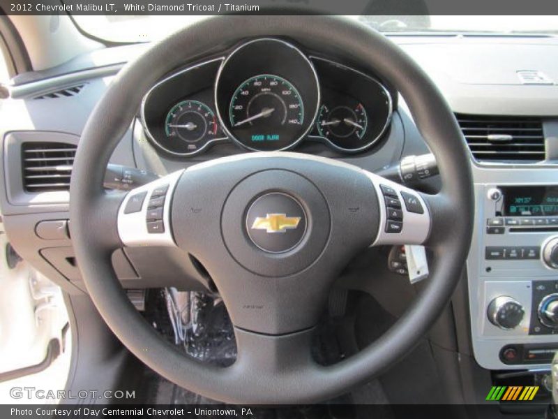 White Diamond Tricoat / Titanium 2012 Chevrolet Malibu LT