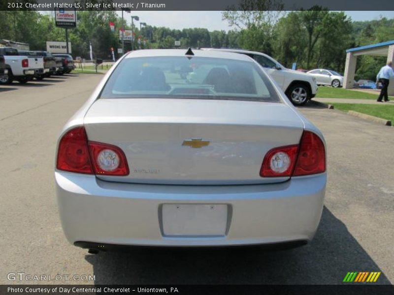 Silver Ice Metallic / Titanium 2012 Chevrolet Malibu LS