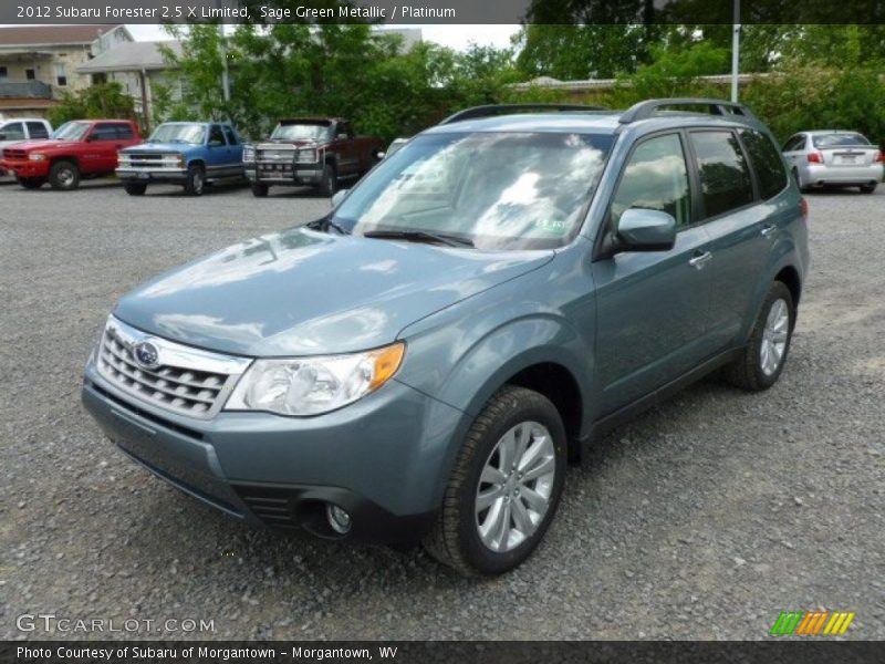 Sage Green Metallic / Platinum 2012 Subaru Forester 2.5 X Limited