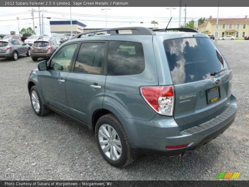 Sage Green Metallic / Platinum 2012 Subaru Forester 2.5 X Limited