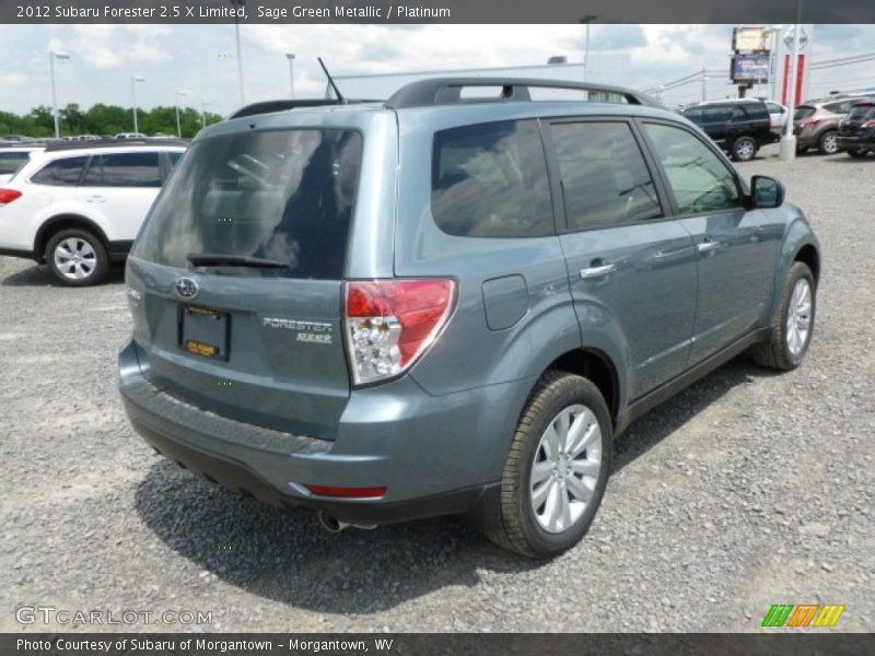 Sage Green Metallic / Platinum 2012 Subaru Forester 2.5 X Limited