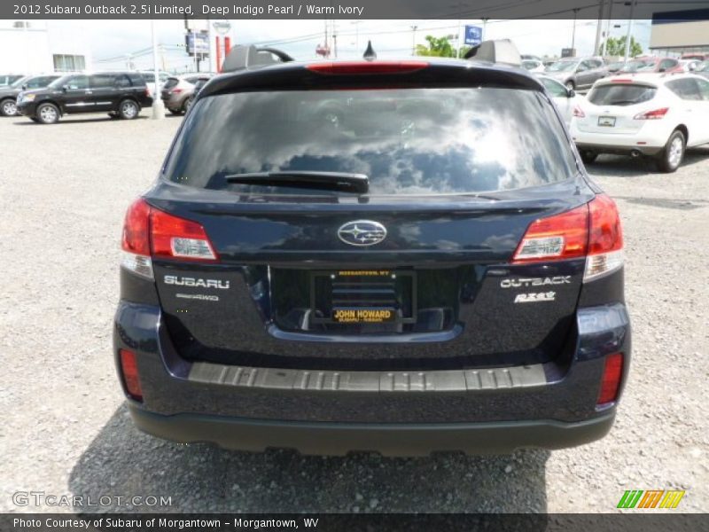 Deep Indigo Pearl / Warm Ivory 2012 Subaru Outback 2.5i Limited