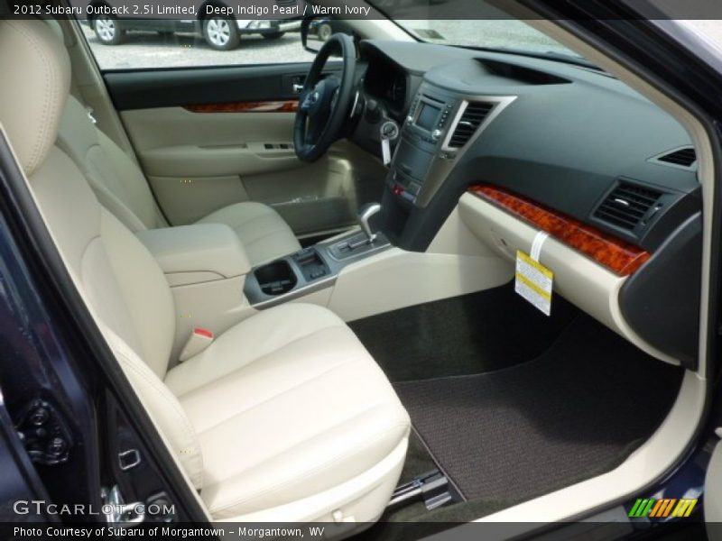 Deep Indigo Pearl / Warm Ivory 2012 Subaru Outback 2.5i Limited