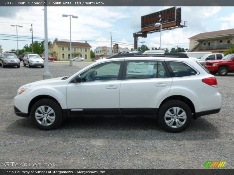 Satin White Pearl / Warm Ivory 2012 Subaru Outback 2.5i