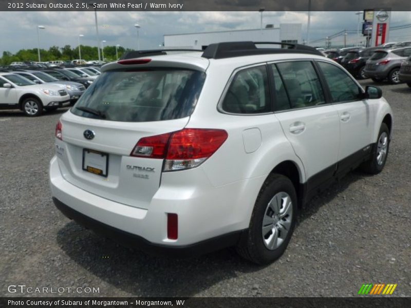 Satin White Pearl / Warm Ivory 2012 Subaru Outback 2.5i