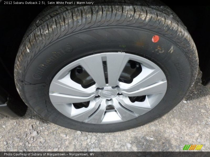 Satin White Pearl / Warm Ivory 2012 Subaru Outback 2.5i