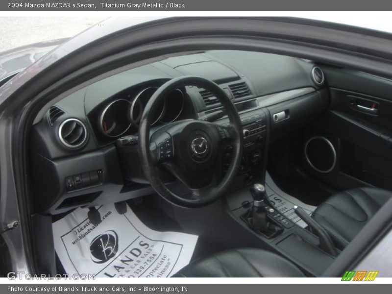 Titanium Gray Metallic / Black 2004 Mazda MAZDA3 s Sedan