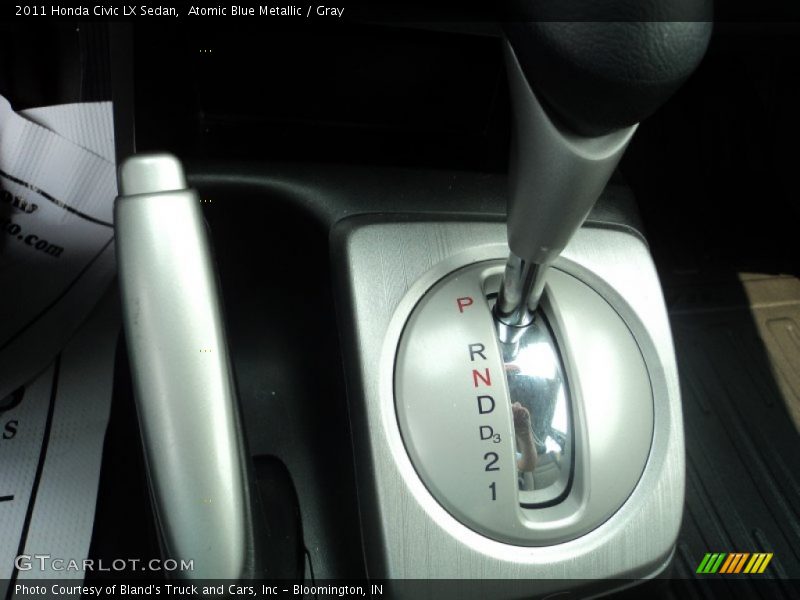 Atomic Blue Metallic / Gray 2011 Honda Civic LX Sedan