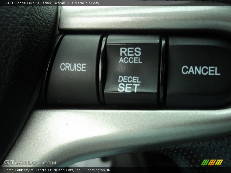 Atomic Blue Metallic / Gray 2011 Honda Civic LX Sedan