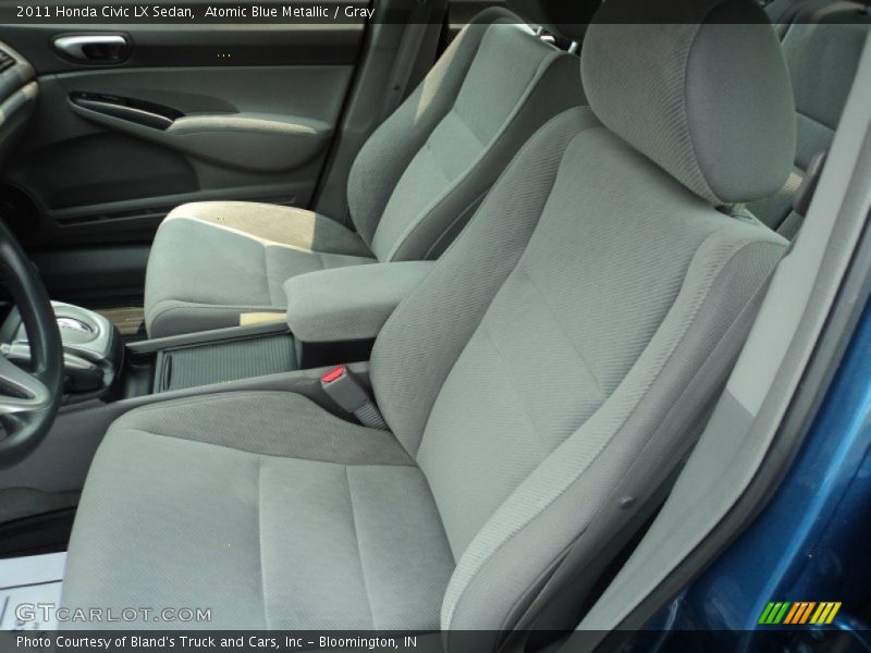 Atomic Blue Metallic / Gray 2011 Honda Civic LX Sedan