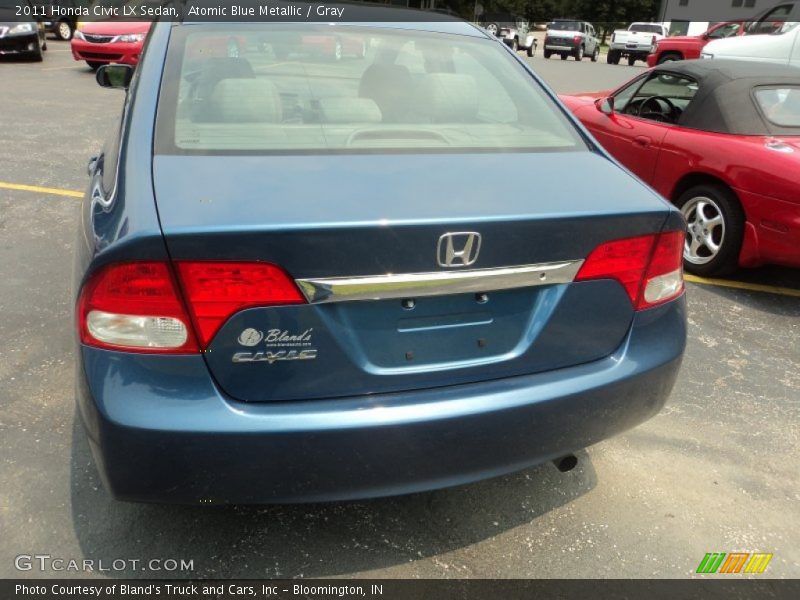 Atomic Blue Metallic / Gray 2011 Honda Civic LX Sedan