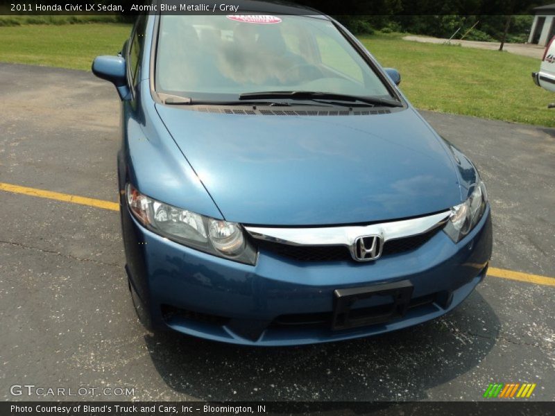 Atomic Blue Metallic / Gray 2011 Honda Civic LX Sedan