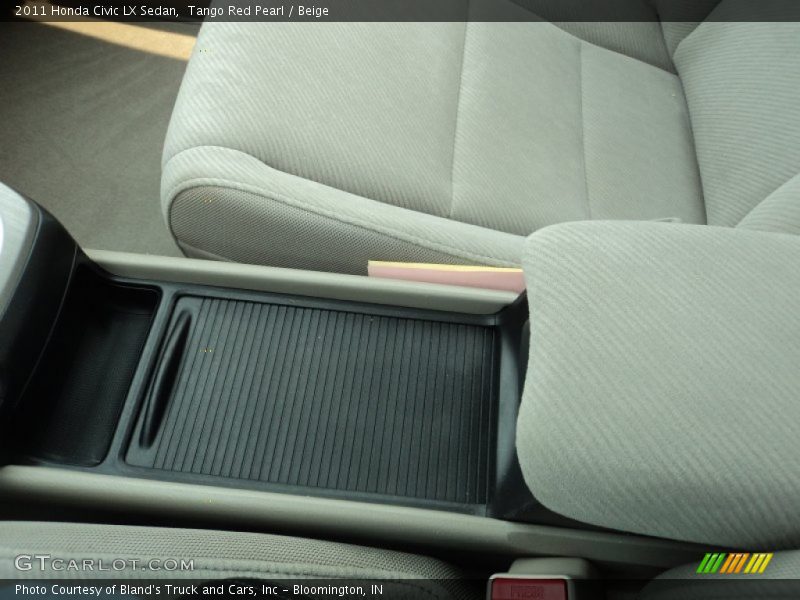 Tango Red Pearl / Beige 2011 Honda Civic LX Sedan