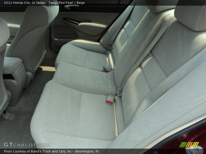 Tango Red Pearl / Beige 2011 Honda Civic LX Sedan