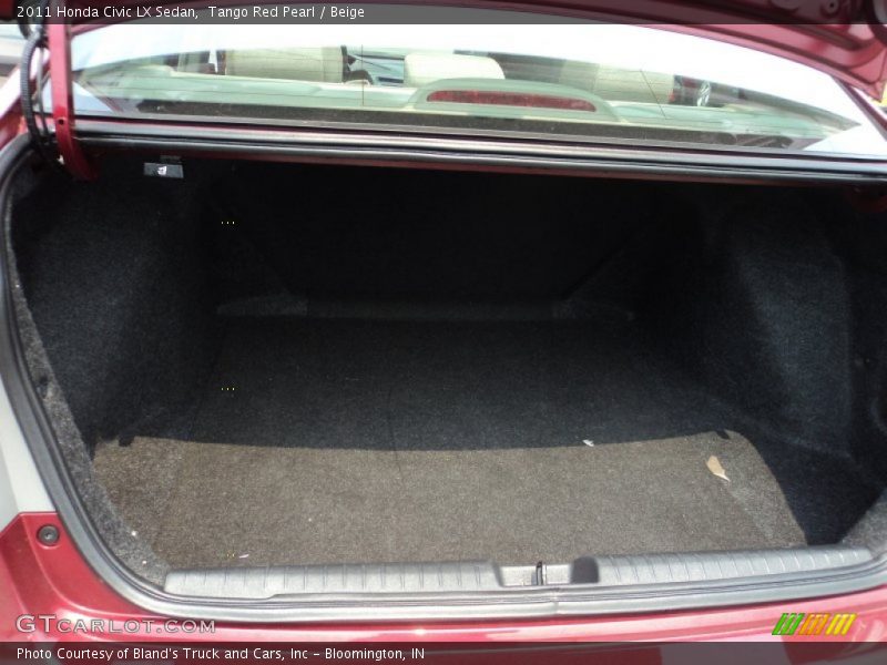 Tango Red Pearl / Beige 2011 Honda Civic LX Sedan