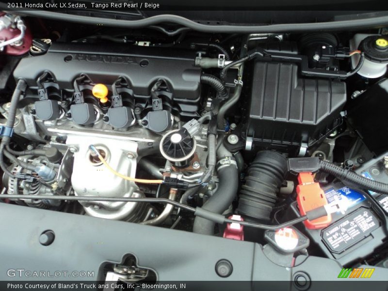 Tango Red Pearl / Beige 2011 Honda Civic LX Sedan