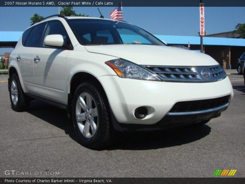 Glacier Pearl White / Cafe Latte 2007 Nissan Murano S AWD