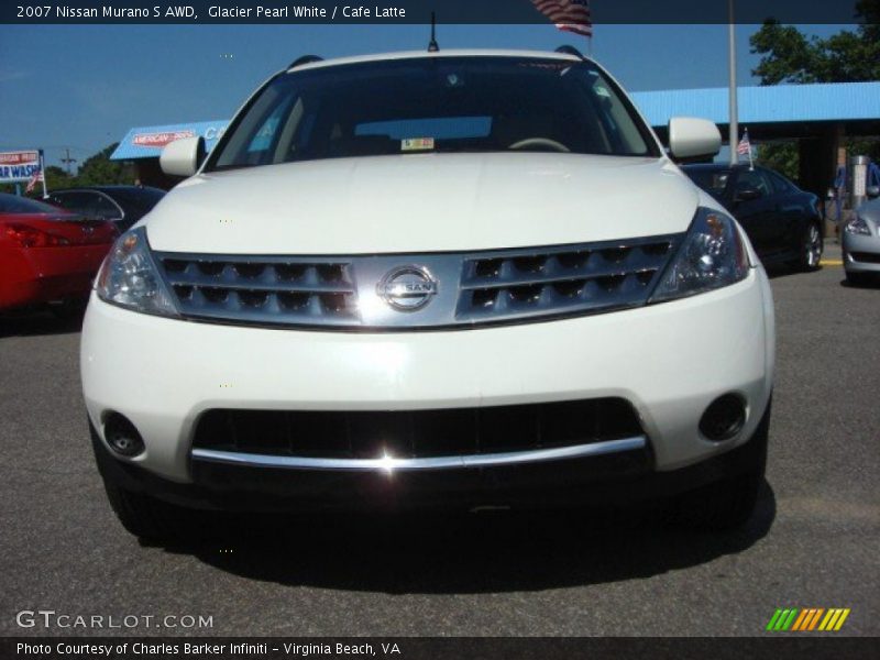 Glacier Pearl White / Cafe Latte 2007 Nissan Murano S AWD