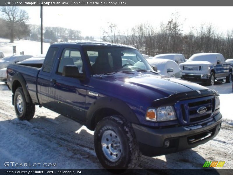Sonic Blue Metallic / Ebony Black 2006 Ford Ranger FX4 SuperCab 4x4