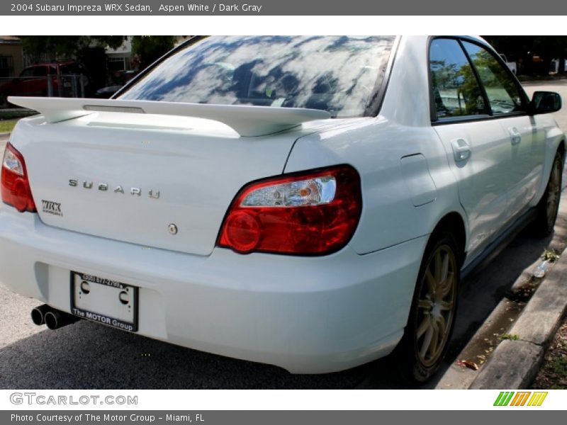 Aspen White / Dark Gray 2004 Subaru Impreza WRX Sedan