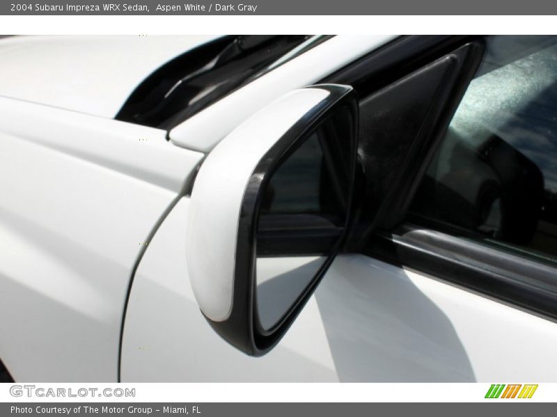 Aspen White / Dark Gray 2004 Subaru Impreza WRX Sedan