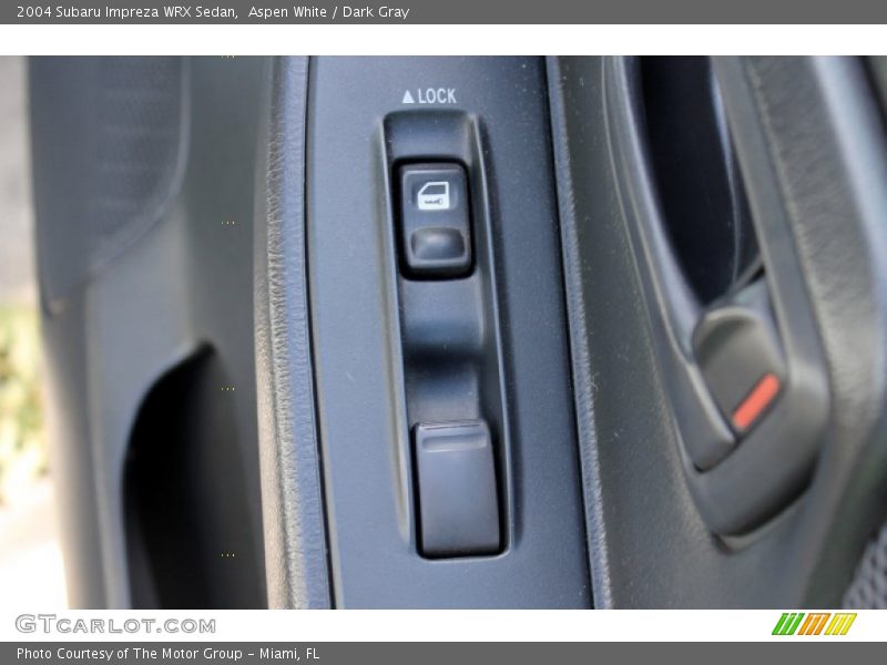 Aspen White / Dark Gray 2004 Subaru Impreza WRX Sedan