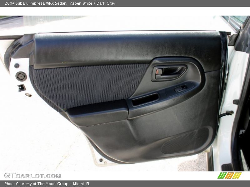 Aspen White / Dark Gray 2004 Subaru Impreza WRX Sedan