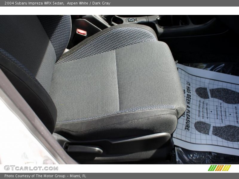 Aspen White / Dark Gray 2004 Subaru Impreza WRX Sedan