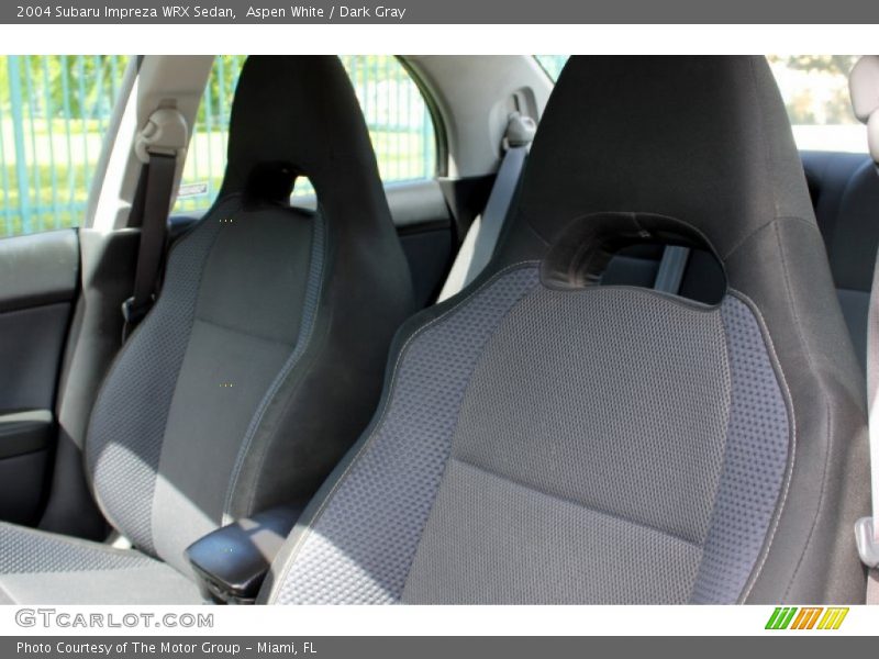 Aspen White / Dark Gray 2004 Subaru Impreza WRX Sedan