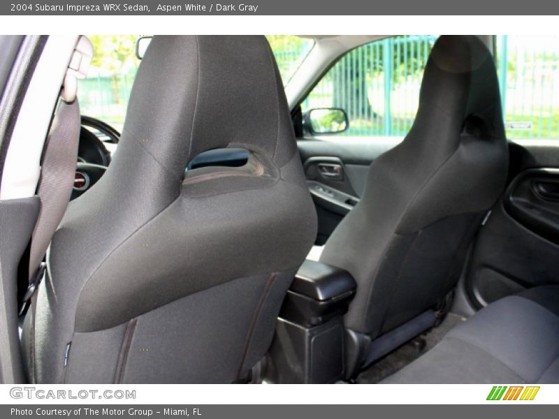 Aspen White / Dark Gray 2004 Subaru Impreza WRX Sedan