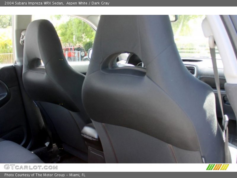 Aspen White / Dark Gray 2004 Subaru Impreza WRX Sedan