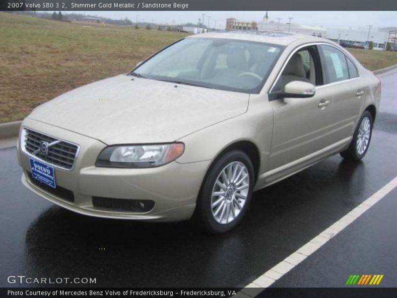 Shimmer Gold Metallic / Sandstone Beige 2007 Volvo S80 3.2