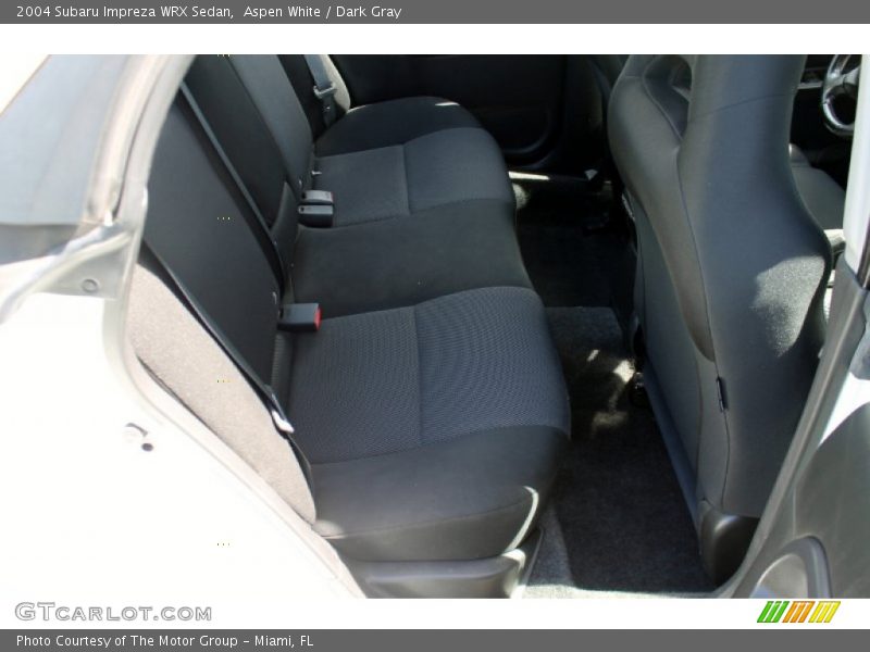 Aspen White / Dark Gray 2004 Subaru Impreza WRX Sedan