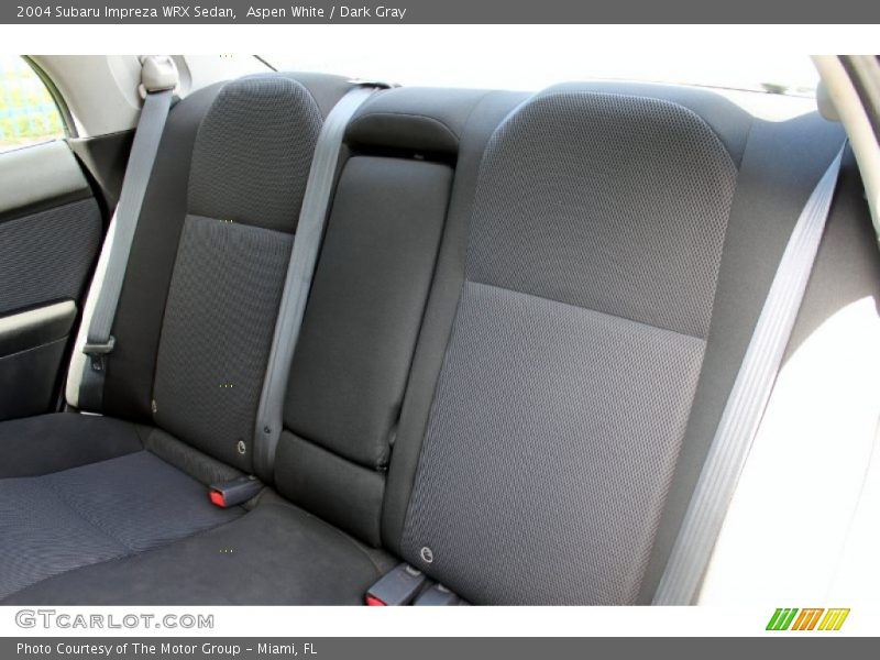 Aspen White / Dark Gray 2004 Subaru Impreza WRX Sedan
