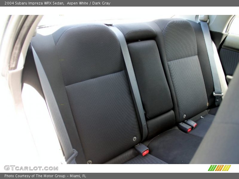 Aspen White / Dark Gray 2004 Subaru Impreza WRX Sedan