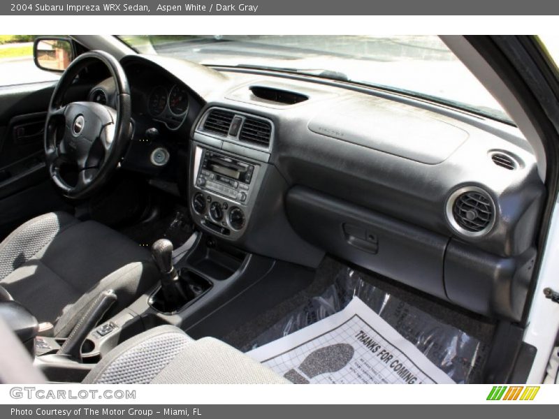 Aspen White / Dark Gray 2004 Subaru Impreza WRX Sedan