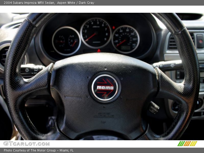 Aspen White / Dark Gray 2004 Subaru Impreza WRX Sedan