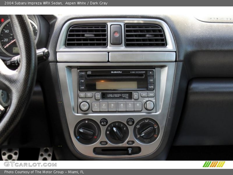 Aspen White / Dark Gray 2004 Subaru Impreza WRX Sedan