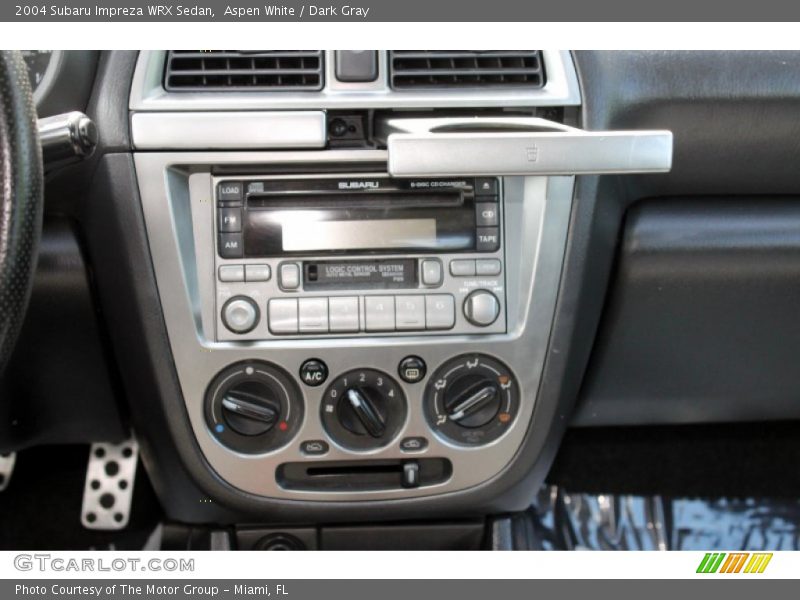 Aspen White / Dark Gray 2004 Subaru Impreza WRX Sedan