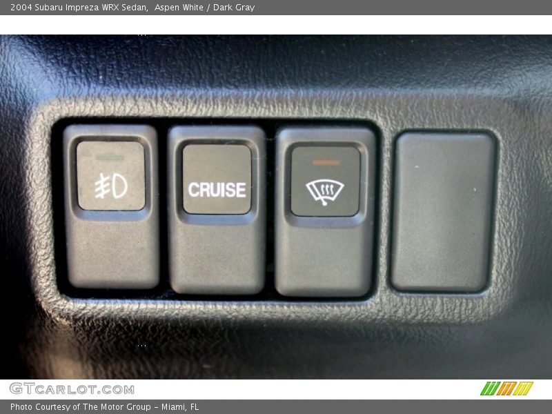 Controls of 2004 Impreza WRX Sedan