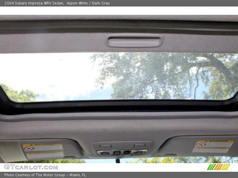 Aspen White / Dark Gray 2004 Subaru Impreza WRX Sedan