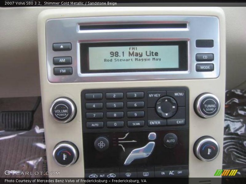 Shimmer Gold Metallic / Sandstone Beige 2007 Volvo S80 3.2
