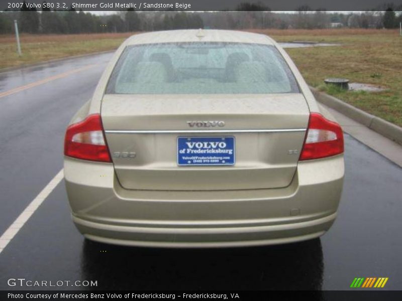 Shimmer Gold Metallic / Sandstone Beige 2007 Volvo S80 3.2