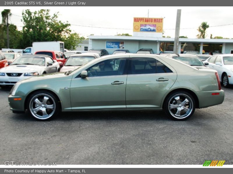 Silver Green / Light Gray 2005 Cadillac STS V6