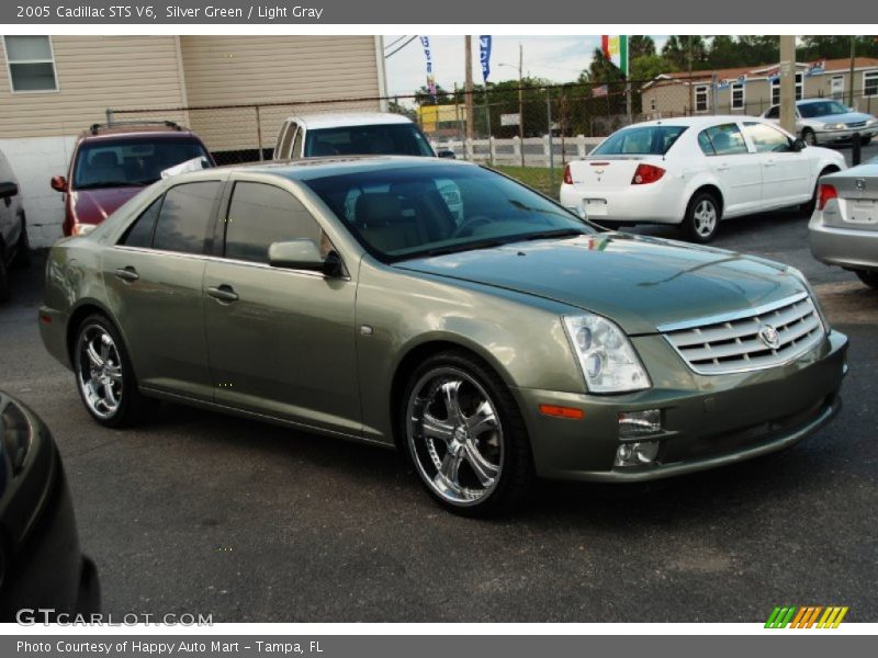 Silver Green / Light Gray 2005 Cadillac STS V6