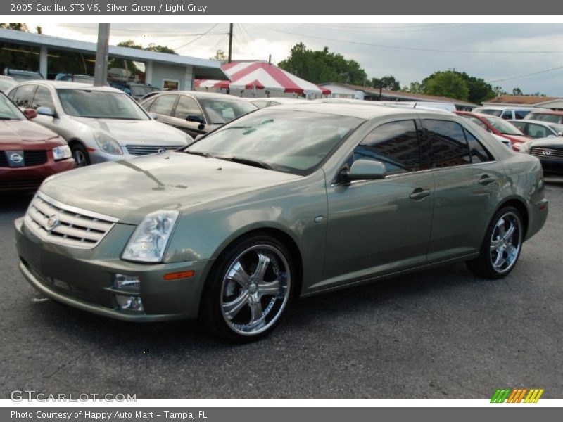 Silver Green / Light Gray 2005 Cadillac STS V6