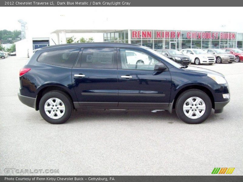 Dark Blue Metallic / Dark Gray/Light Gray 2012 Chevrolet Traverse LS