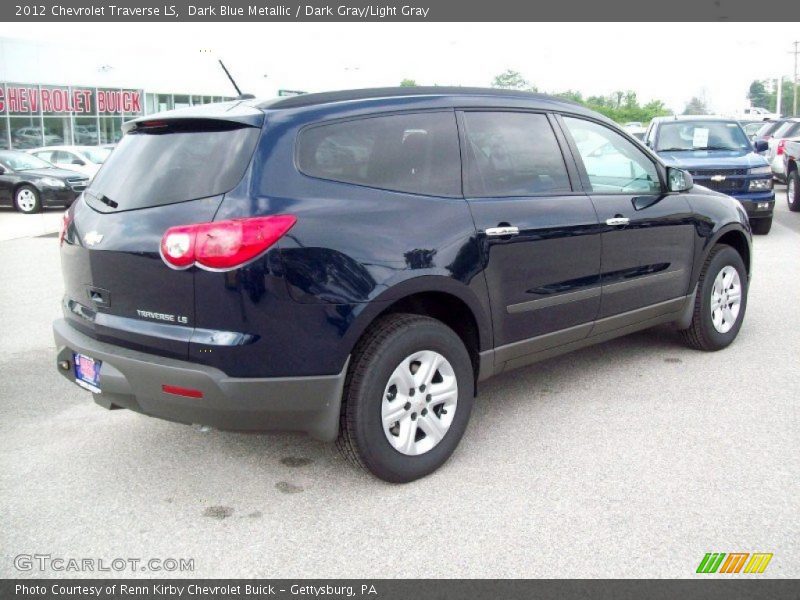Dark Blue Metallic / Dark Gray/Light Gray 2012 Chevrolet Traverse LS