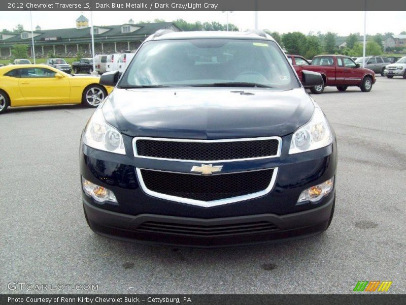 Dark Blue Metallic / Dark Gray/Light Gray 2012 Chevrolet Traverse LS